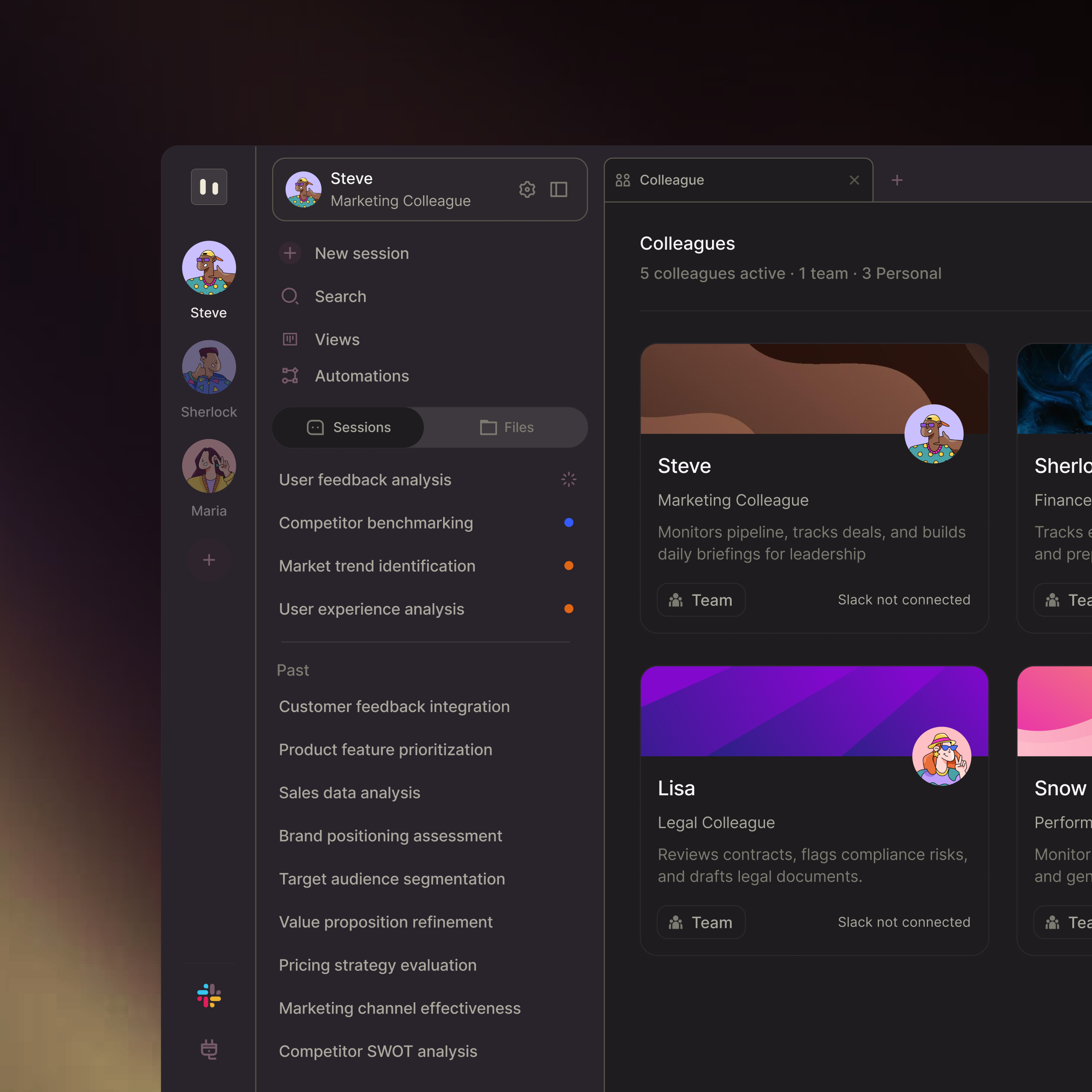 Colleagues that actually work