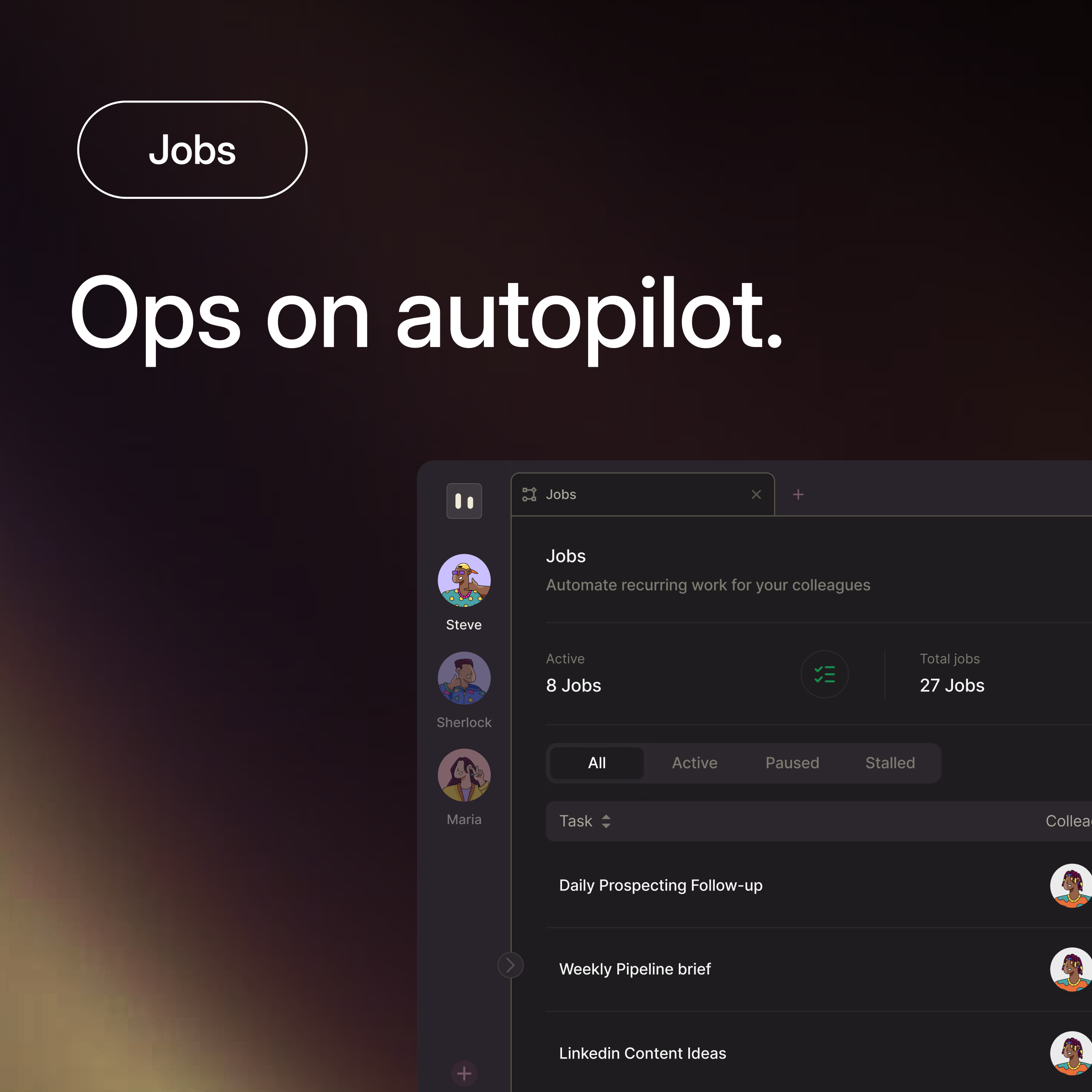 What teams automate with Jobs
